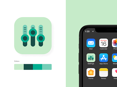 Settings Icon app concept design iconapp settingsicon ui
