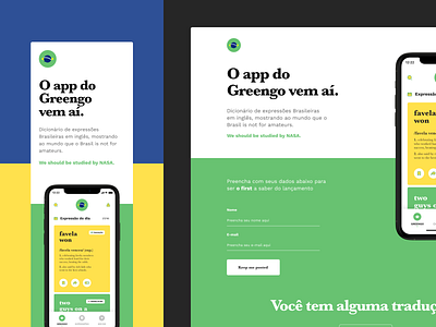 Greengo Dictionary – Landing Page