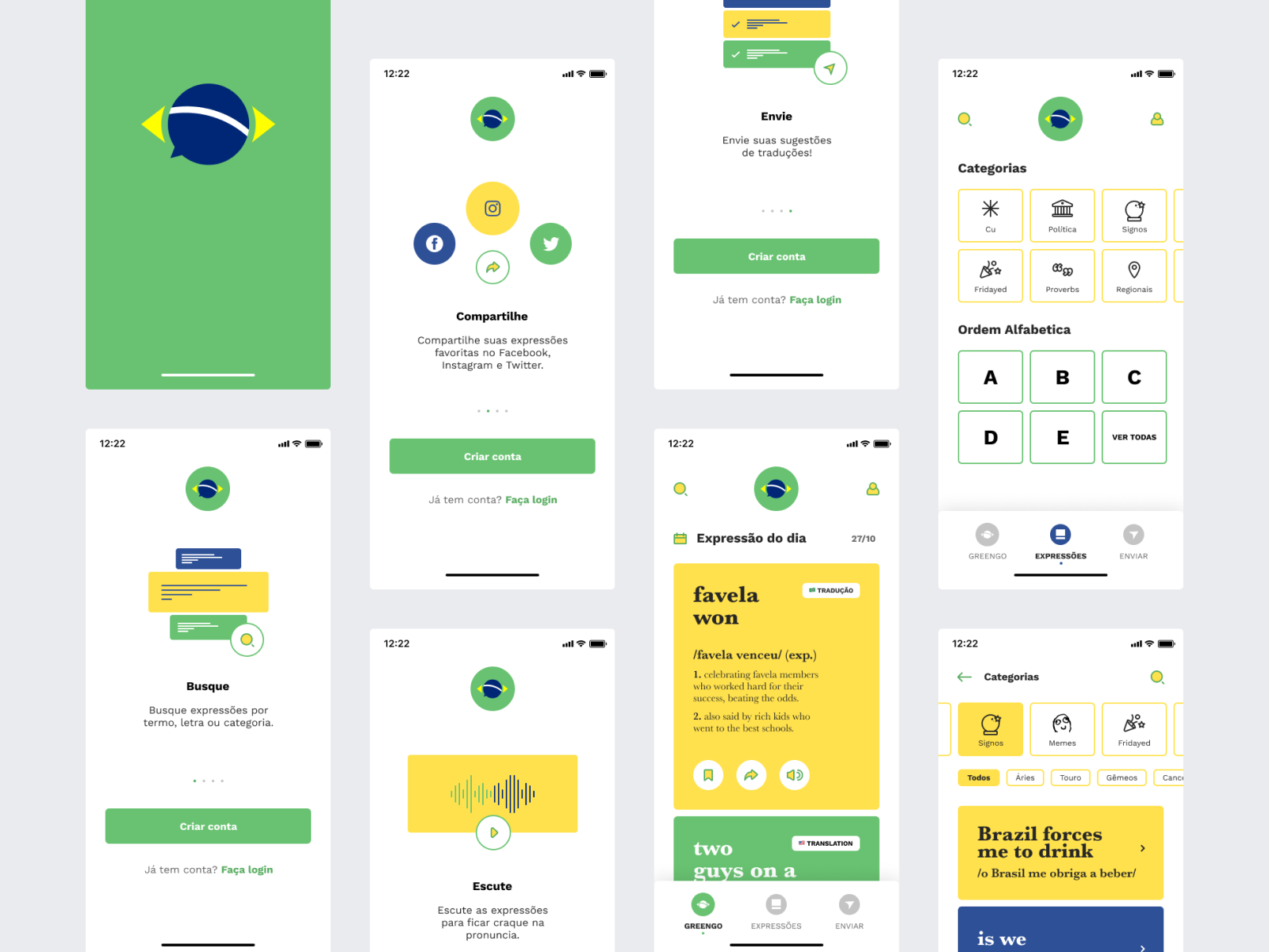 Greengo Dictionary App by Victor Berbel on Dribbble
