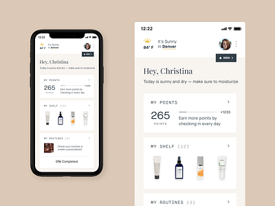 Heyday – Mobile App app beauty beautyapp concept design icon skincare skincareapp sprintdesign ui