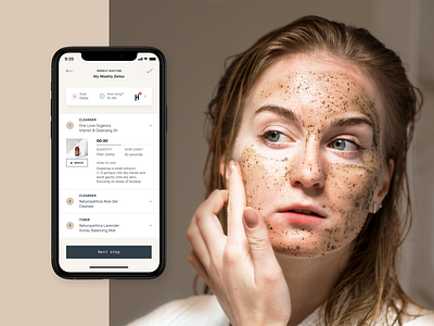 Heyday – Mobile App app beauty beautyapp concept design skincare ui ux