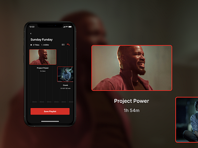 Netflix Playlist app concept conceptapp design netflix playlist ui