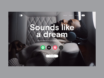 Circle Headphones – Website Concept (Prototype) aftereffects animatedprototype concept design headphones music prototype ui website
