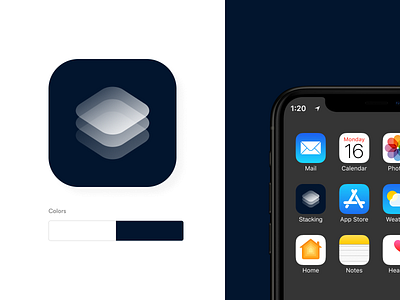 Stacking Icon app appicon appstoreicon coloricon concept dailyui design mobileapp ui