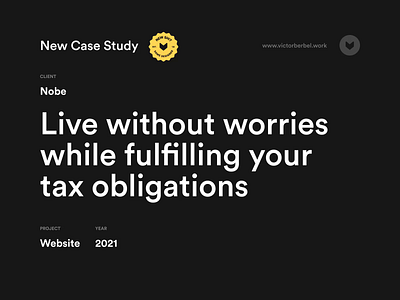 New Case Study – Nobe casestudy design icondesign landingpage motion portfolio ui website