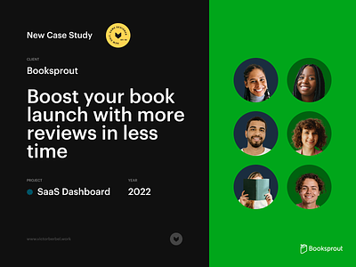 New Case Study – Booksprout (SaaS Dashboard) authors books casestudy dashboard design freelancer readers saasdashboard ui ux