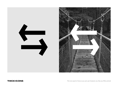 (Freebie) Thick Icons – Arrow