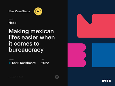 New Case Study – Nobe (SaaS Dashboard) bureaucracy dashboard design desktop mobile saas saas dashboard saasproject ui