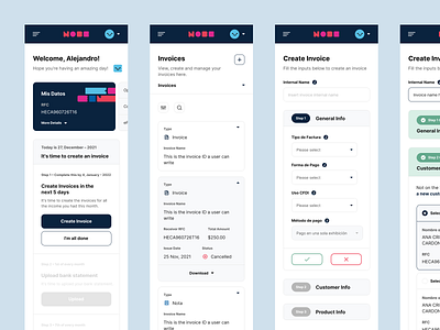 New Case Study – Nobe (SaaS Dashboard) design mobile mobiledashboard nobe saas saasdashboard saasmobile saasproject screens ui