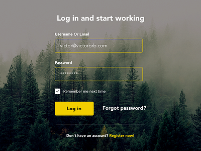 Day 001 - Login Form daily challenge design form login ui