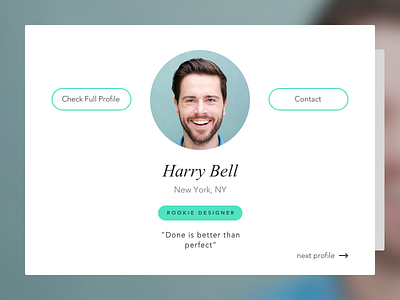 Browse thousands of People Cards UI images for design inspiration ...