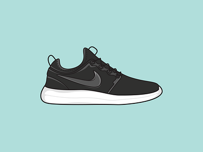 Nike Roshe Two colors design icon illustration nike shoe sneaker ui