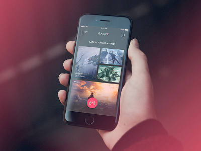 GAM*R app design ui ux videogames