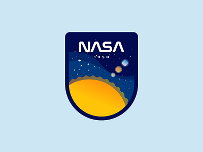 NASA bagde icon nasa space ui