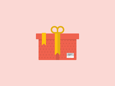 gift box box flat gift icon