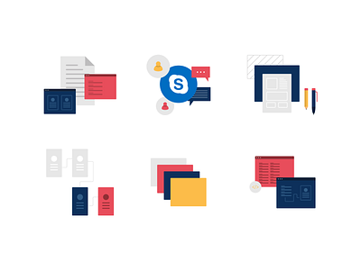 Interface Factory colors concept design icon illustration ui