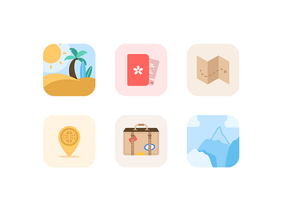 Travel Icon Pack design icon illustration travel ui