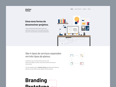 Interface Factory design landing page landingpage ui ux webdesign website