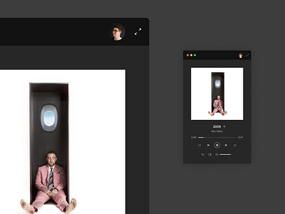 Spotify Mini Player app colors concept mac miller mini player music player spotify ui