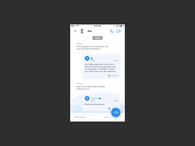 Voice/Message App - Reply with voice aftereffects animation app concept design message ui uidesign ux video voice over voiceapp