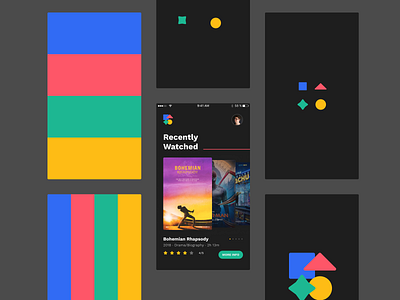 My Movies colors concept design icon ui