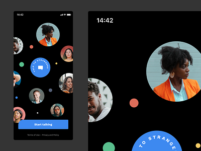 Talk to strangers – App Concept app concept dailyui design ui