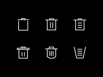 Trash Can Icons freetouse icon iconpack trashicons vector