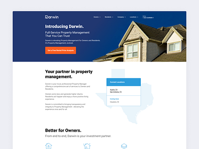 Darwin Homes design housing icons iconspack real estate realestate toptal ui website website design