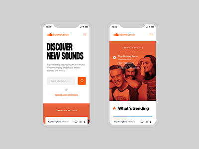 SoundCloud – Mobile concept dailyui design mobile music soundcloud ui