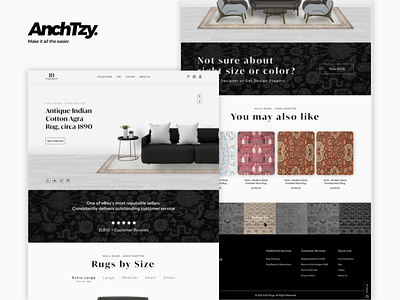 Rugs E-Commerce Site anchtzy ecommerce rugs ui ux