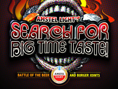 SEARCH FOR BIG TIME TASE amstel beer digital art logo promotional advertising