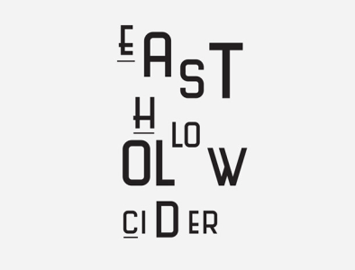 EAST HOLLOW CIDER Logo Exploration 1 art caleb irwin design illustrator logo