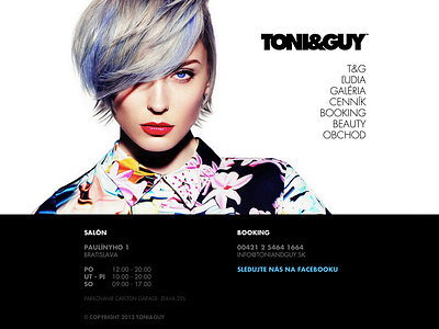 TONI&GUY website