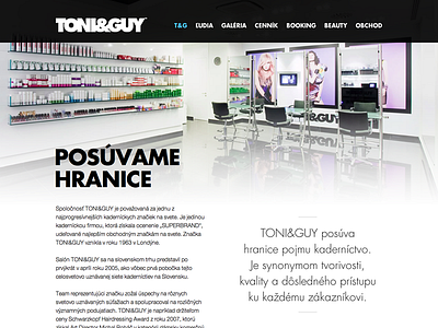 TONI&GUY website website