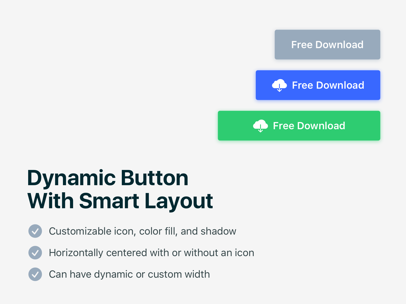 Dynamic button with smart layout for Sketch by Juraj Ivan on Dribbble
