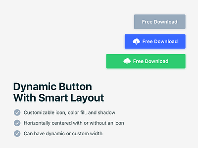 Dynamic button with smart layout for Sketch button download free sketch smart layout