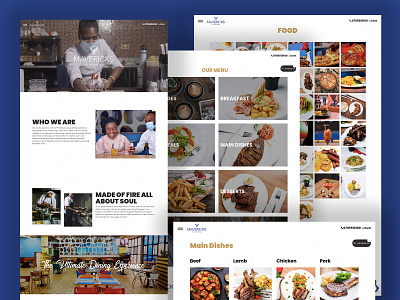 Mavericks Restaurants beauty design ecommerce ecommerce design ecommerce shop mockups order online restaurant restaurant branding restaurants web design webdesign website