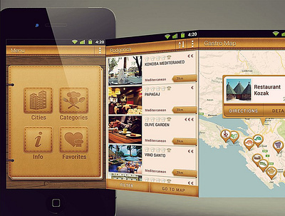 gastromap application for restaurants app app design application gastro gastronomy restaurants