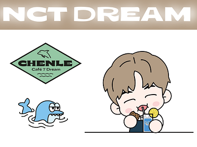 7dream cafe (chenle) branding chenle desain desainlogo design illustration logo logodesign minimal nct dream ui vector