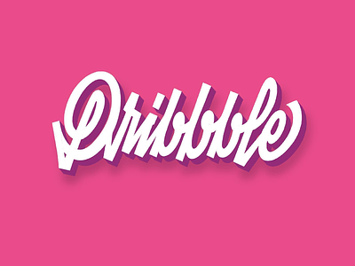 Dribbble Monoline Logo calligraphy design lettering logo logo design monoline script type typography