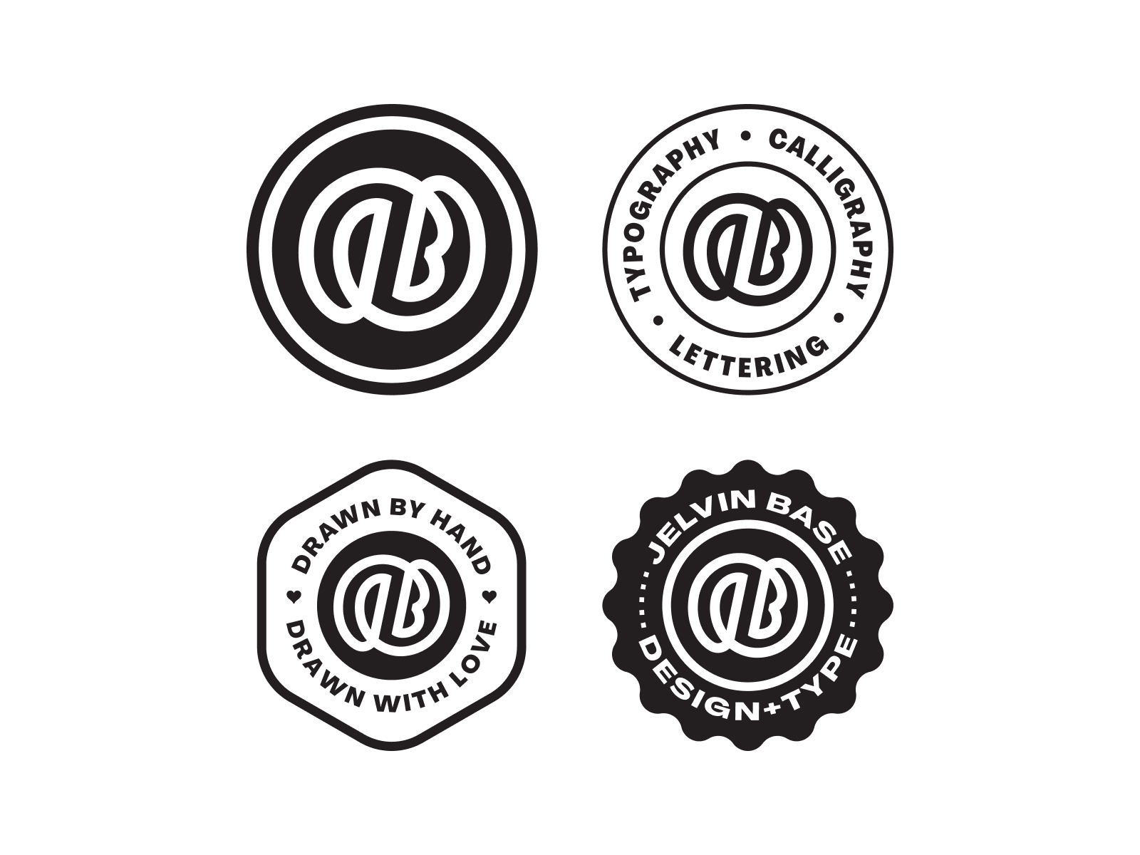 JB Logo + Badges by Jelvin Base on Dribbble