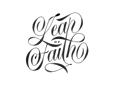 Leap Of Faith branding brush lettering calligraphy lettering lettering artist lettering design letters logotype script typography vector