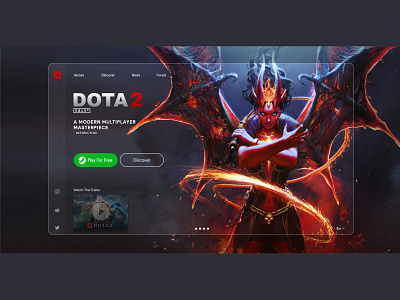 Dota2 - Landing Page