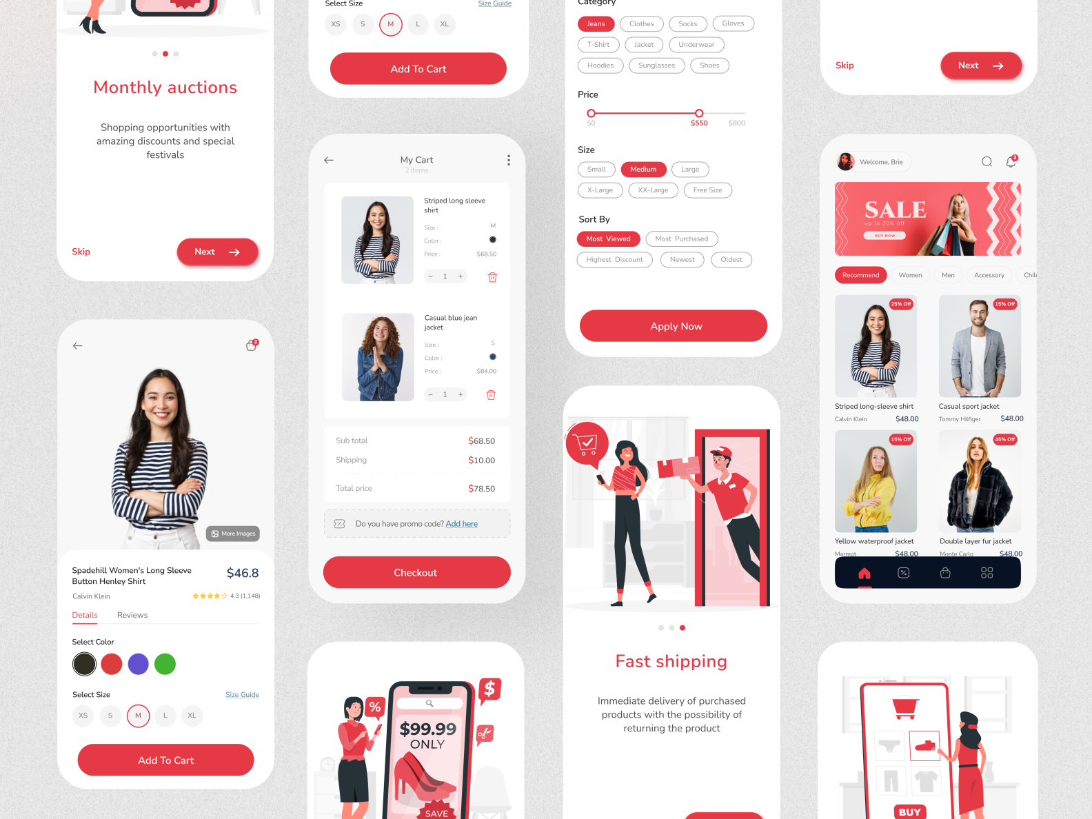 Online Shop App by Amirhossein Bagherifam on Dribbble
