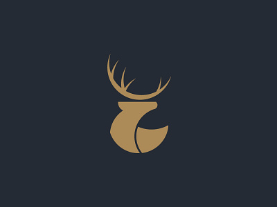 Deer camp camping deer forest icon logo outdoor