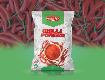 Chilli Powder Packaging Design | package_byte 3d box box packaging design box template branding chilli powder label chilli powder packet design creative box food packaging illustration package design packaging mockup packet design