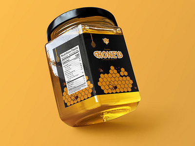 Honey Jar Label Design | package_byte