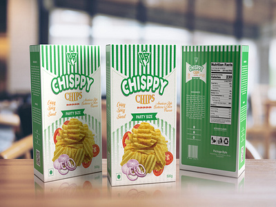 Chips Box Packaging Design | package_byte