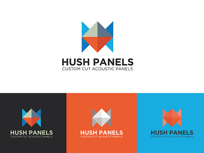 Hush Panels Logo Branding Design | package_byte branding branding identity creative logo design iconic logo illustration latermark logo logo logo branding logo mockup premium logo design