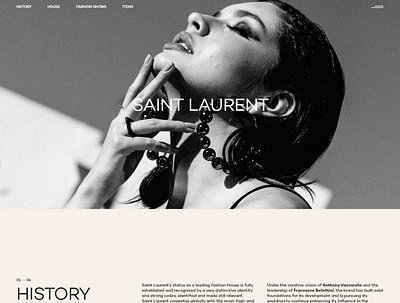 Saint Laurent. Redesign concept design illustration typography ui ux